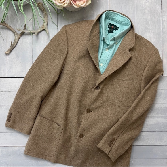 Vintage J.CREW Sports Coat Wool Alpaca Blend Made in USA - Picture 6 of 16